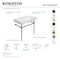 Fauceture VPB1366ST Imperial Vitreous China Console Sink W/ SS Legs, White/Nickel VPB1366ST - alternate 6